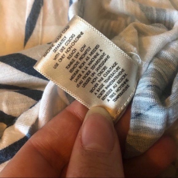 Anthropologie porridge diagonal stripe tee shirt - Picture 3 of 7